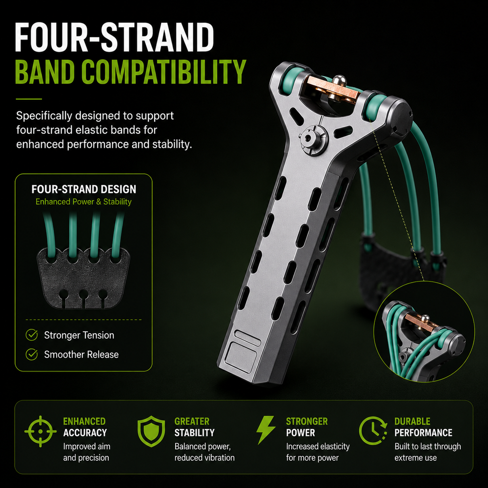 ๐ฅLimited-Time 50% OFFโจProfessional Telescopic Aluminum Alloy Auto-Loading Slingshot Full Kit (200 Steel Balls)